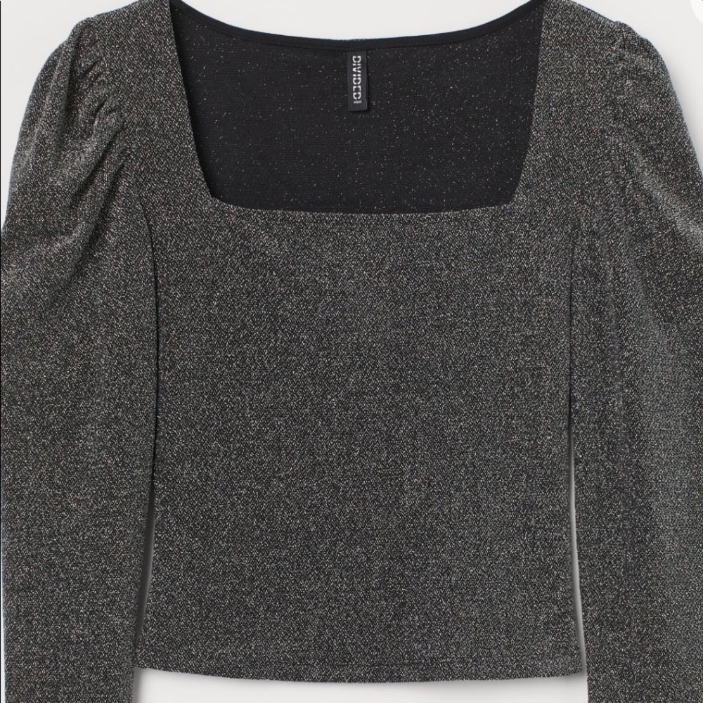 Glittery Long Sleeve Top